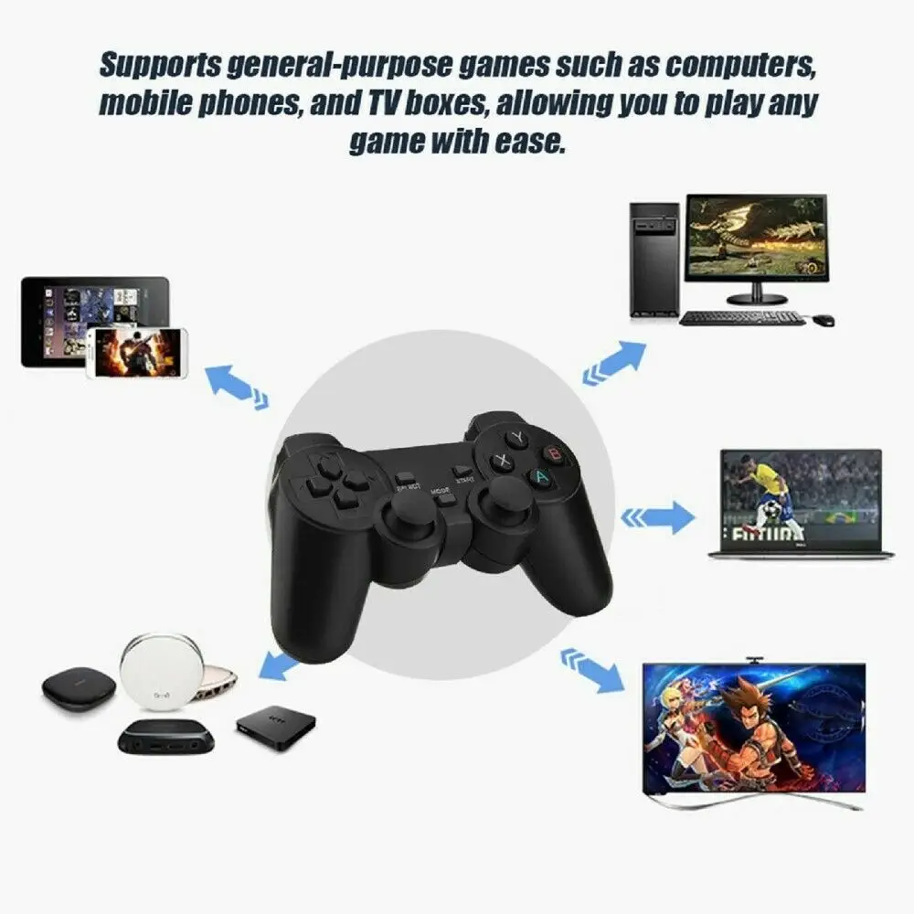 Black 2.4G  USB pubg gaming wireless  android controller for  PC TV Phone