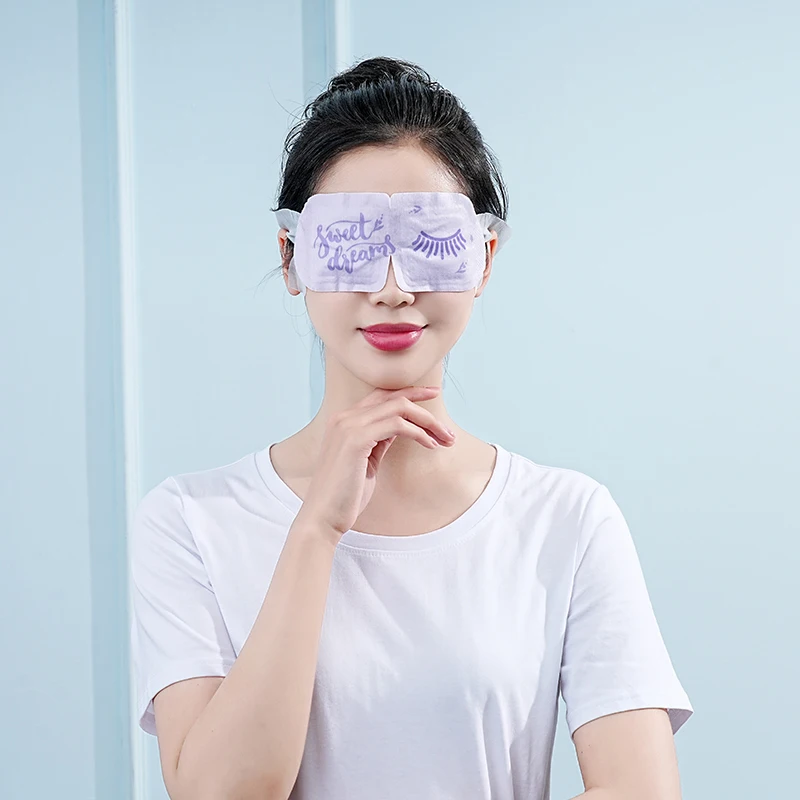 BSCI TUV Audited Disposable Warming Heated Bulk Eye Masks for Strain Relief