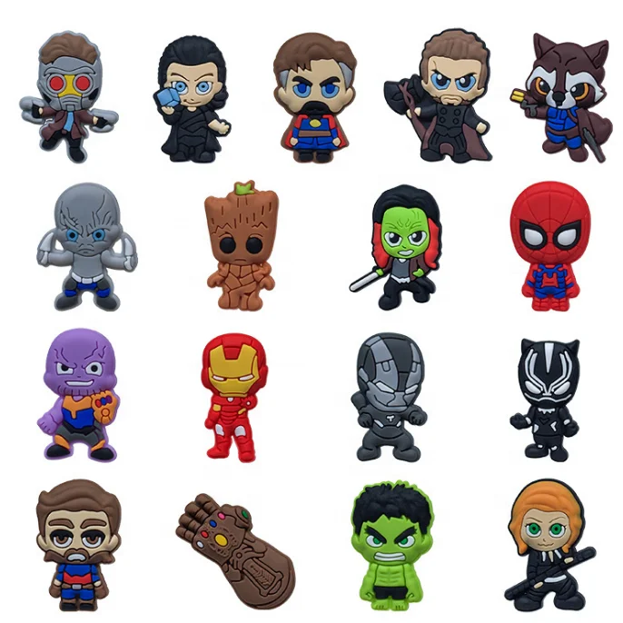 Пластиковые Подвески для обуви для мальчиков с изображением Человека-паука