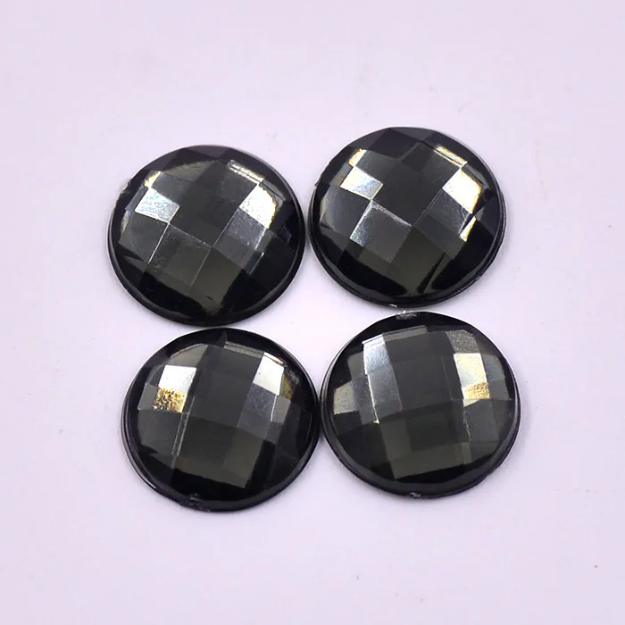 8 10 12 20 30mm Non Hotfix Crystal Strass Flatback Acrylic Stone Big Round Crystal AB Rhinestone