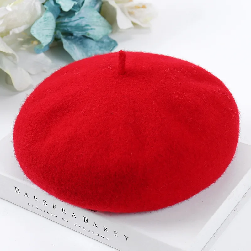 2024 New design Winter Ladies Beret Hats Warm Soft Women Beret Hat Wholesale Bulk Beret Hat For Women
