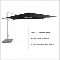 2021 Australia Best Selling 4M Square Heavy Duty Custom  Luxury Restaurant Cantilever Patio Garden Outdoor Umbrella Wholesale