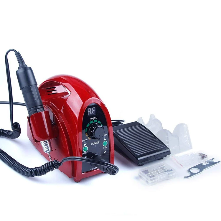 Professional 65W Strong Nail Drill Manicure Machine Pedicure Electric Strong 35000 RPM File Bits Nails Art Equipment nail drill