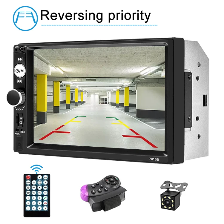 wholesale 2 Din Universal 7 inch TFT screen Car Stereo support GPS navigation Mirror link car player