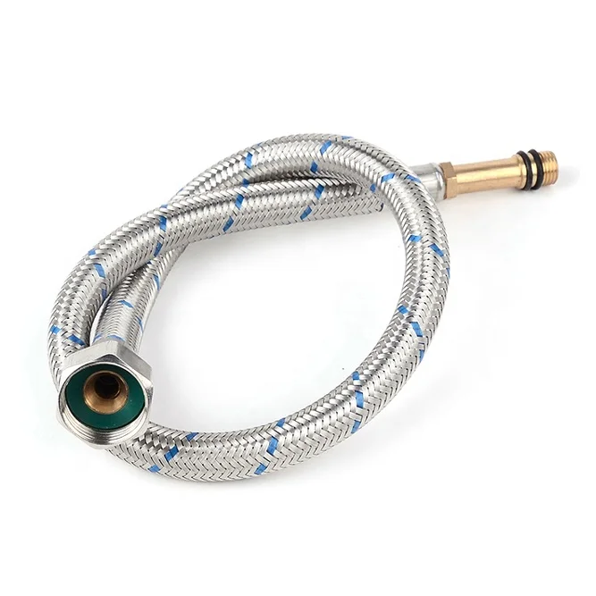 Плетеная Входная труба, трубка для водонагревателя, одинарный плетеный шланг для душа из нержавеющей стали