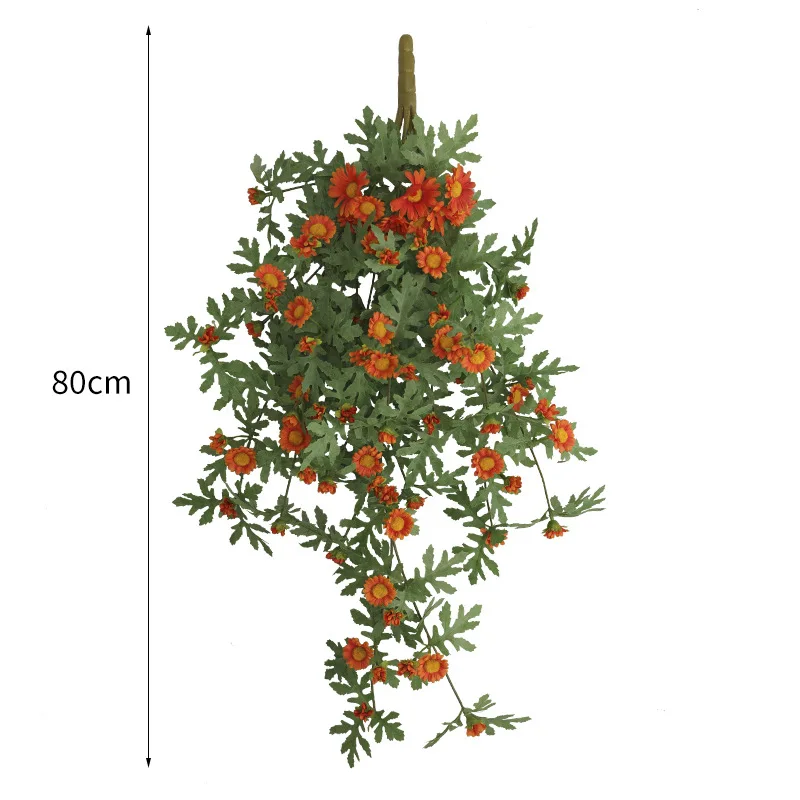 Simplicity Rose Red  80cm Sun Flower Wall Handing Artificial Flowers Bouquet For Home Decoration