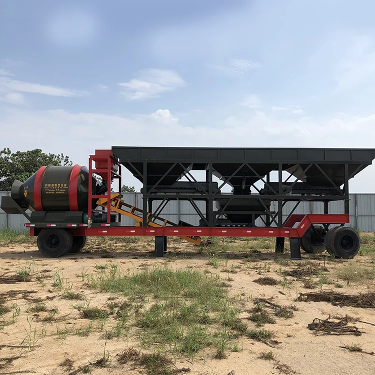 Customizable mobile concrete drum mixing station in Malaysia