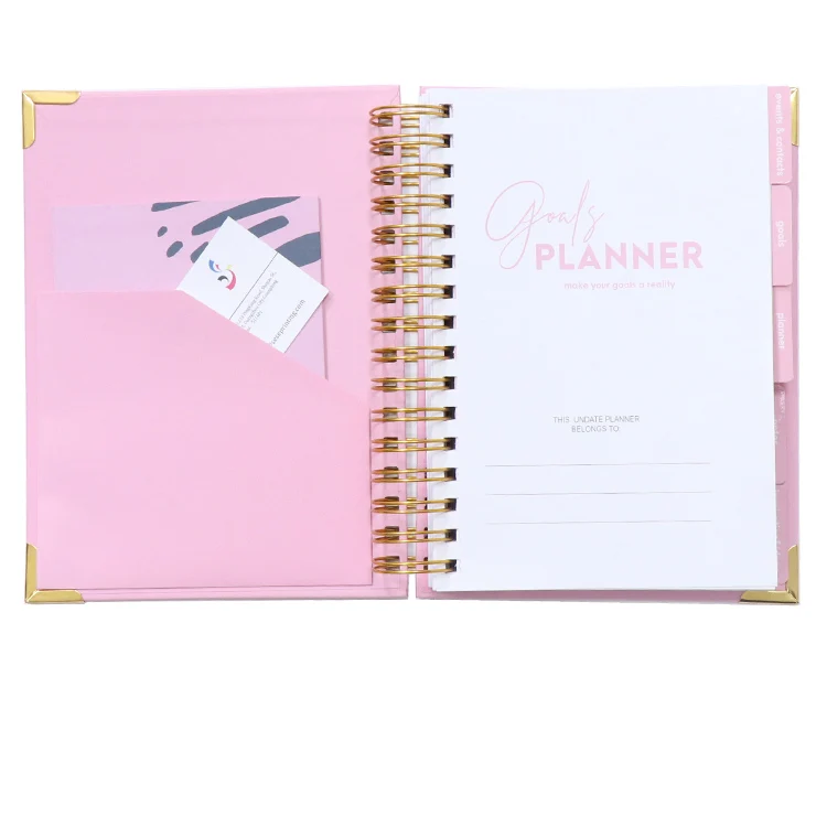 Wholesale 3 Color Ready to Ship A5 Size 272 Pages Power Planner for Personal and Business