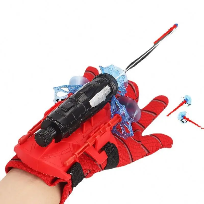 Cosplay Spider Man Toys Pretend Super Man Bow And Arrow Launcher Web Shooter Safety Wrist Toys Games For Kids