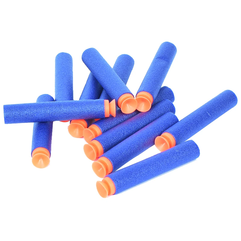 (10 colors) EVA bullets Refill Clip Darts electric toys soft foam bullets guns outdoor toy -- Sucker head (HM8C)