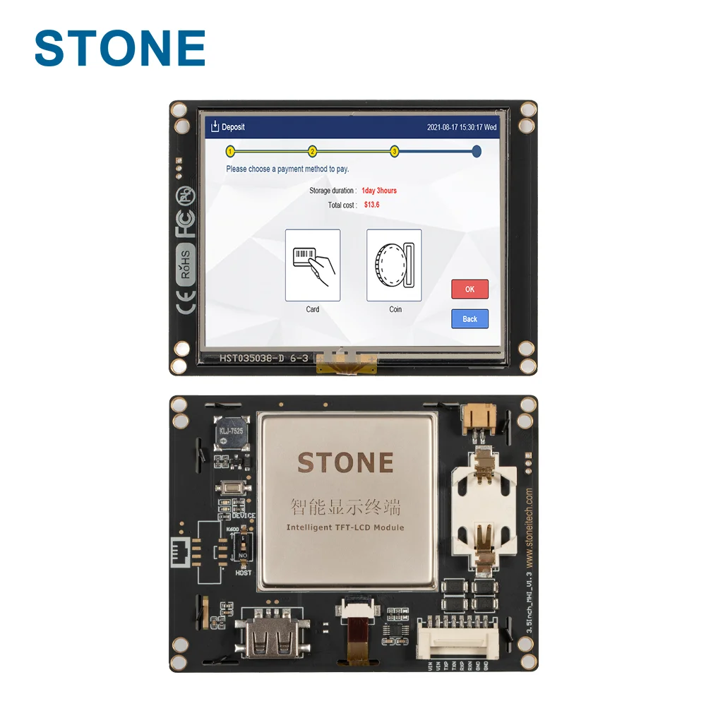 STONE Embedded 3.5 Inch LCD Digital Display TFT Module With 3 Year Warranty