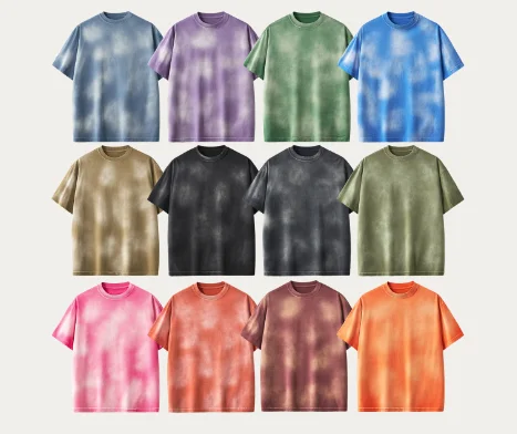 Blank acid wash plain t-shirts for printing 100% cotton high quality t shirt street wear vintage t shirt wholesale men clothing
