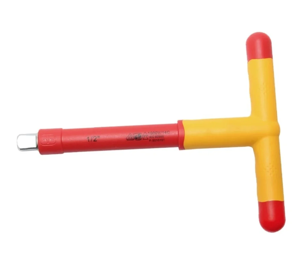 wholesale VDE  Insulated allen key Hand Tools Durable Solid Injection Sliding T Type T handle hex  Wrench 1000V VDE