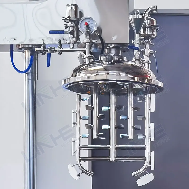 Factory supply body cream lotion lip cream high shear dispersing vacuum emulsifier machine