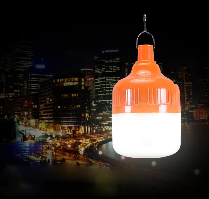 
Portable Camping Bulb 100W Rechargeable Lantern Work Light Emergency LED Bulb 