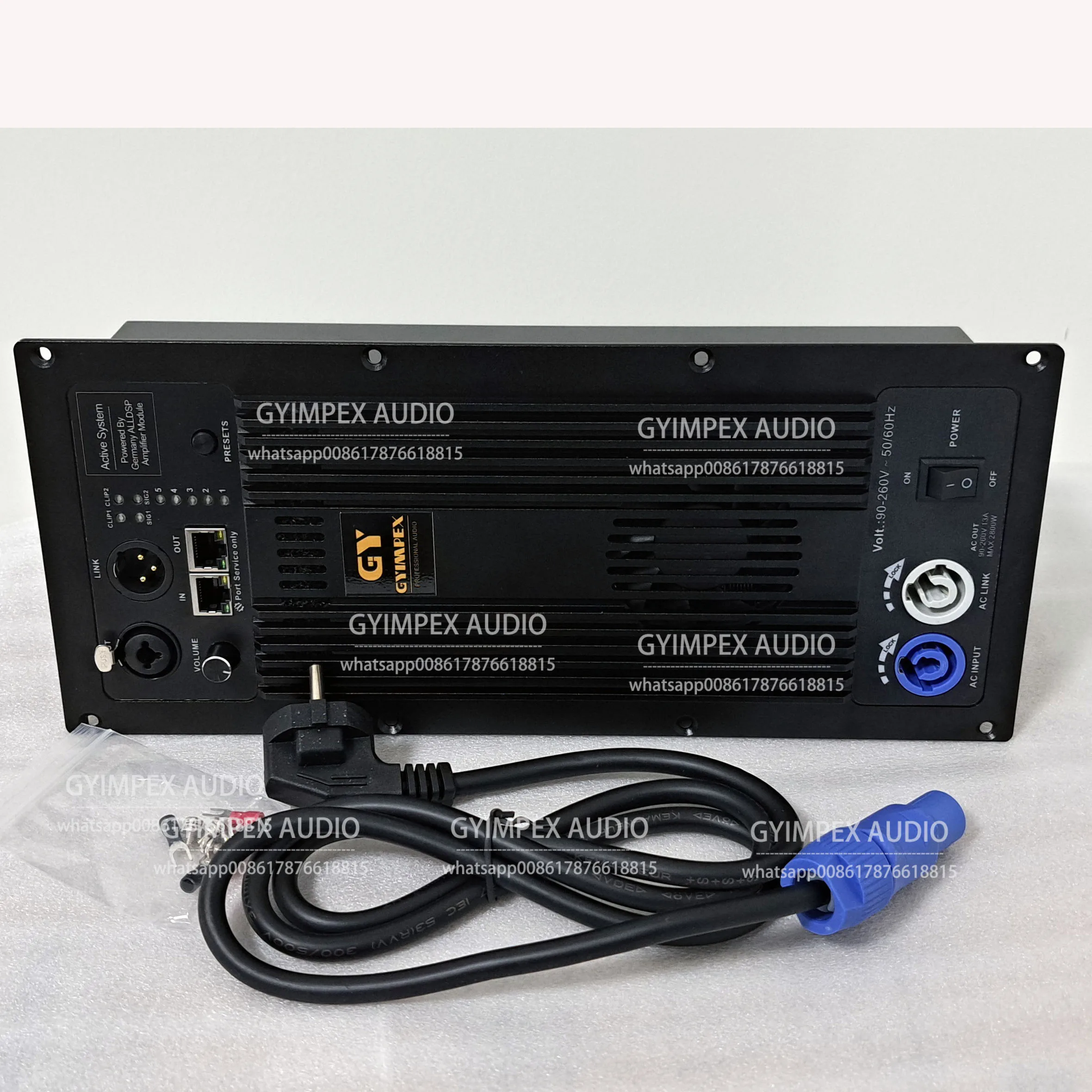 built-in Germany DSP FIR fillter 2 Channel Class D 600w+300w Active Speaker Digital Power Amplifier Module ALLDSP plate