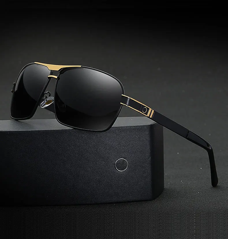 2023 men metal square sunglasses car brand sunglasses driver special polarized glasses driver sun glasses