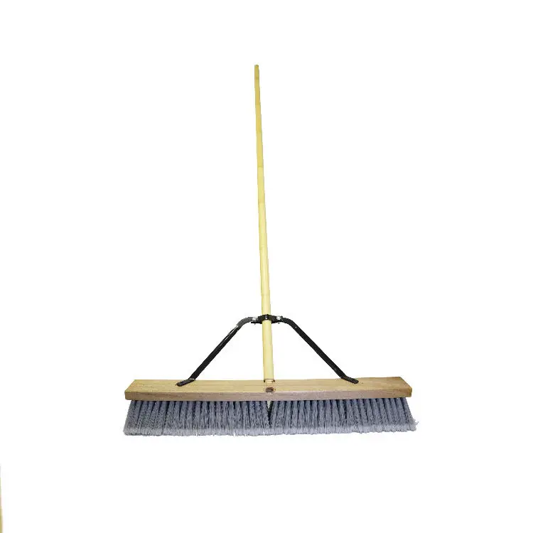 Wholesale Wooden Block Heavy Dust Snow Brush Push Broom With Long Handle