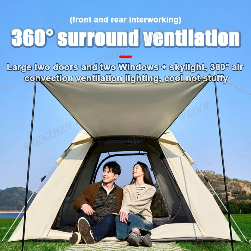 2023 New Waterproof Car Camping Tent Easy Set Up For Family Outdoor Camping Picnics Hiking Travelping Tents
