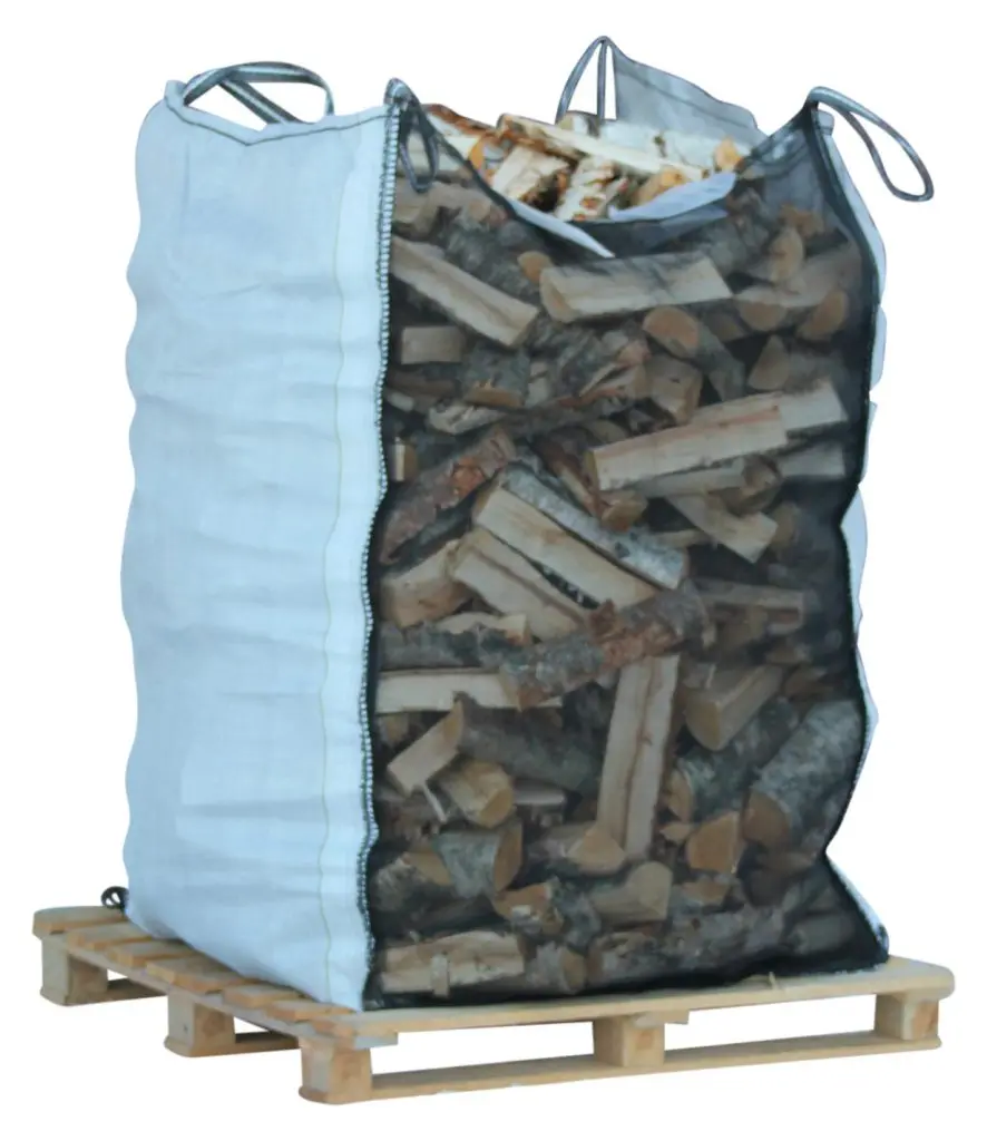  China Firewood Ventilated 1 Ton Mesh PP FIBC Jumbo Bag Poly Big Net Log bags for