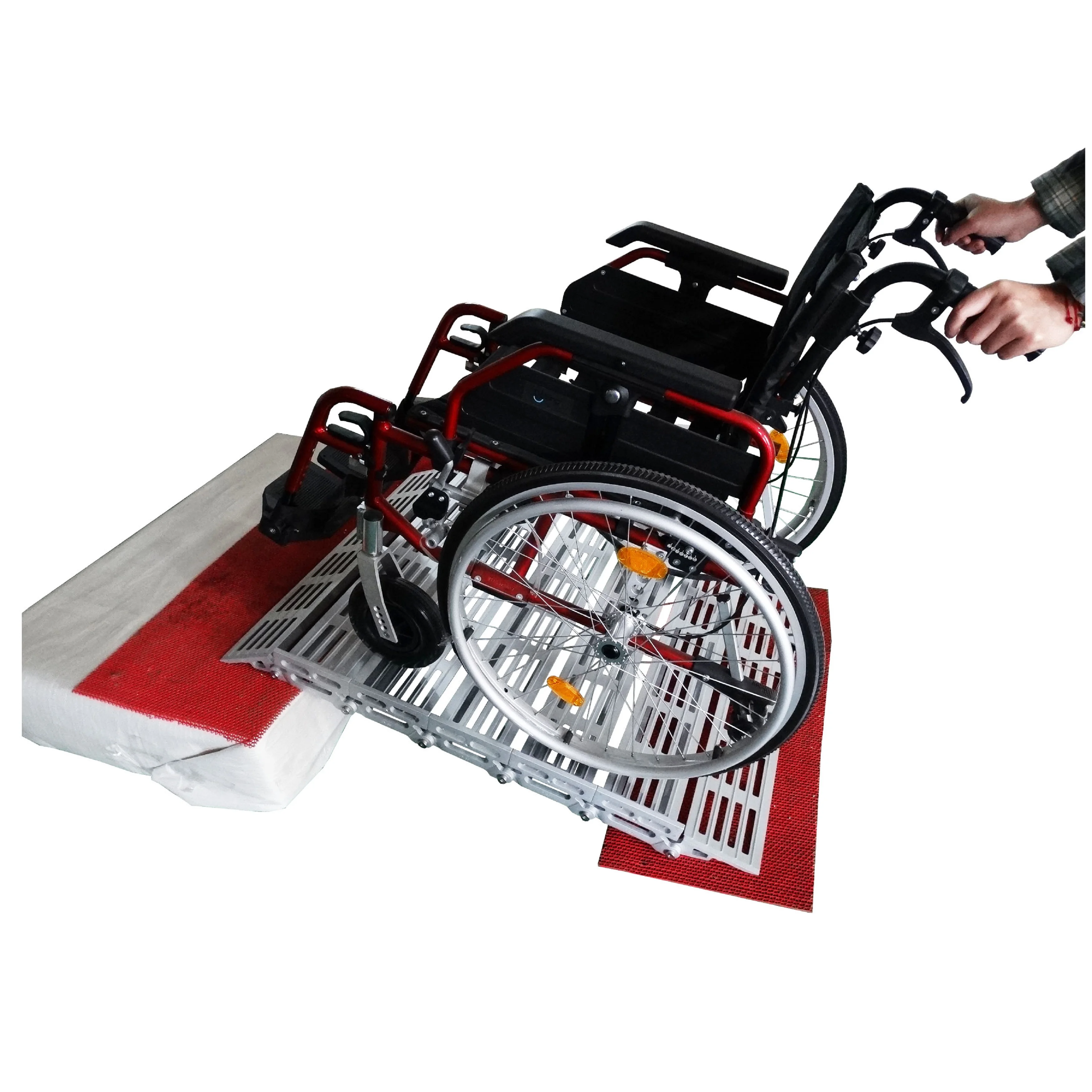 Высококачественная панцирная пороговая рампа для инвалидных колясок