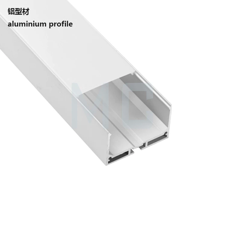 linear housing square suspended aluminum profile channel for led strip light  50*32-1mm