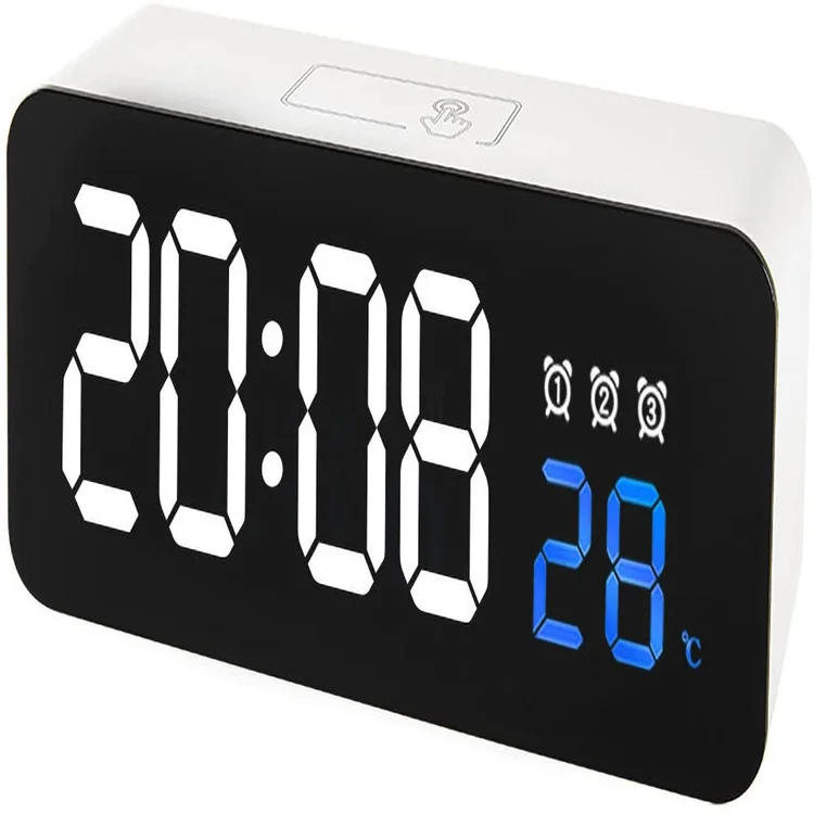 wall  Alarm Clock With Temperature Reveil Watch USB Electronic Table Clocks