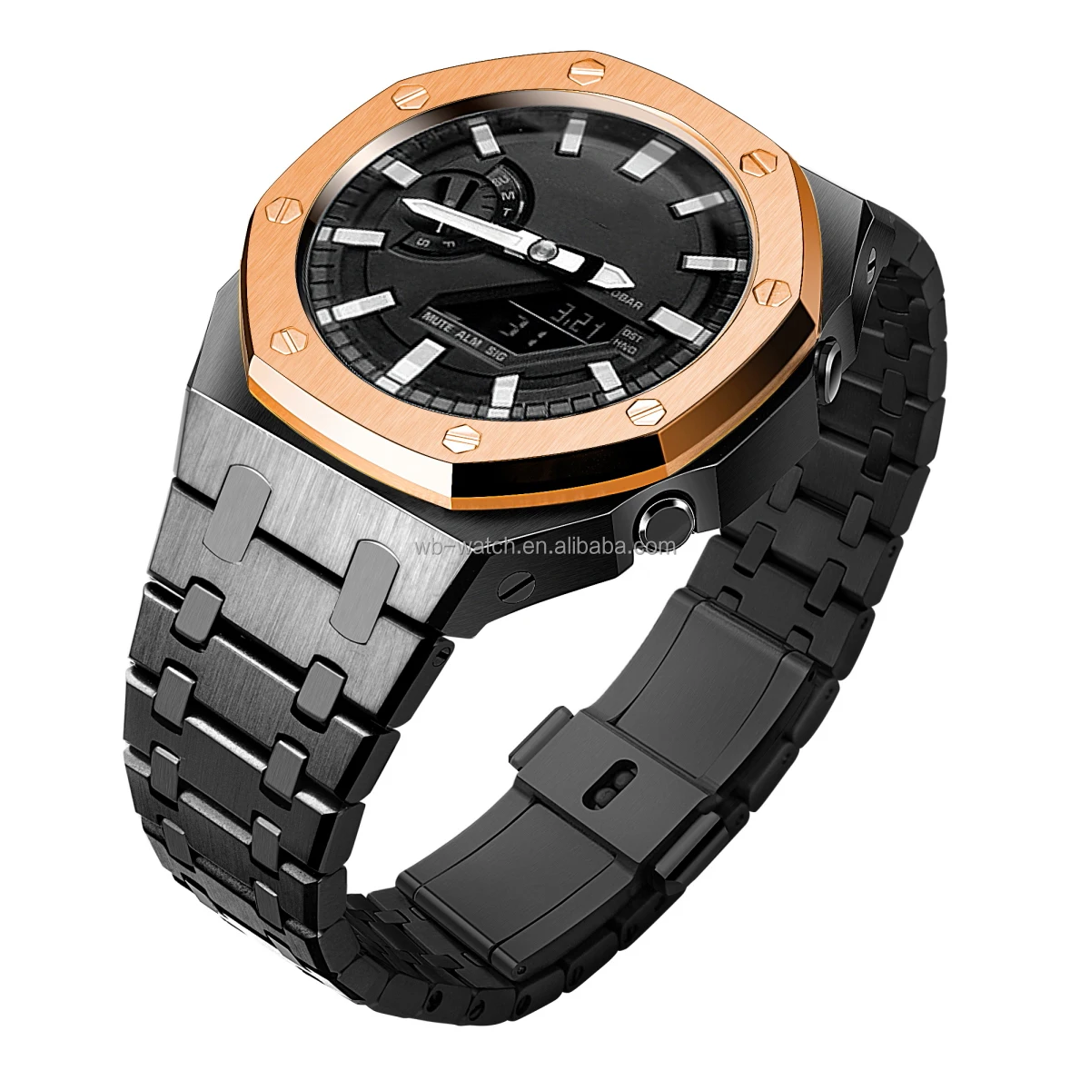 Watch Bands Stainless Steel Metal Wristband Suitable For Casio Oak G Shock Ga2100 Modified Watches Mod Kit