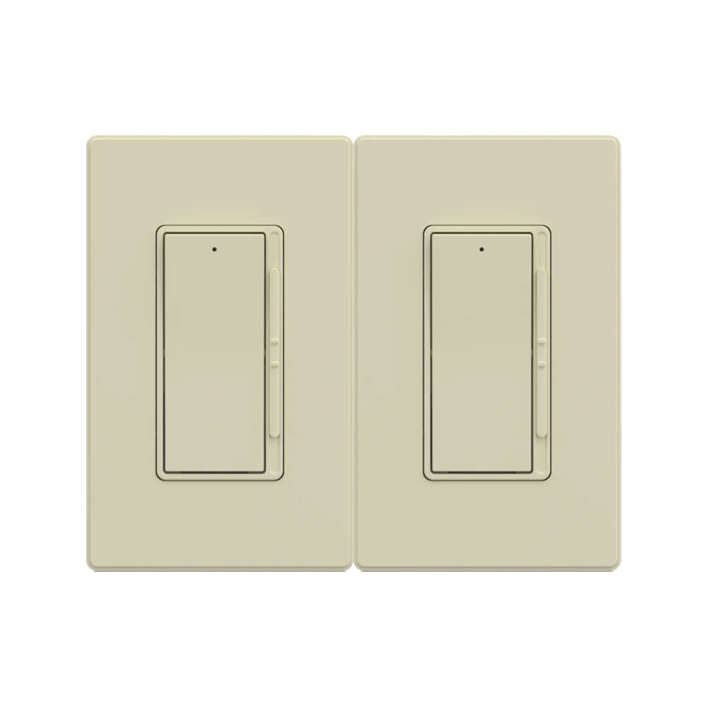 В американском стиле, имеется в наличии на складе 2 штуки в упаковке 120V однополюсный или 3-сторонний выход 300W UL свет миндаля заранее свяжитесь с нами слайд для курятника световые диммеры