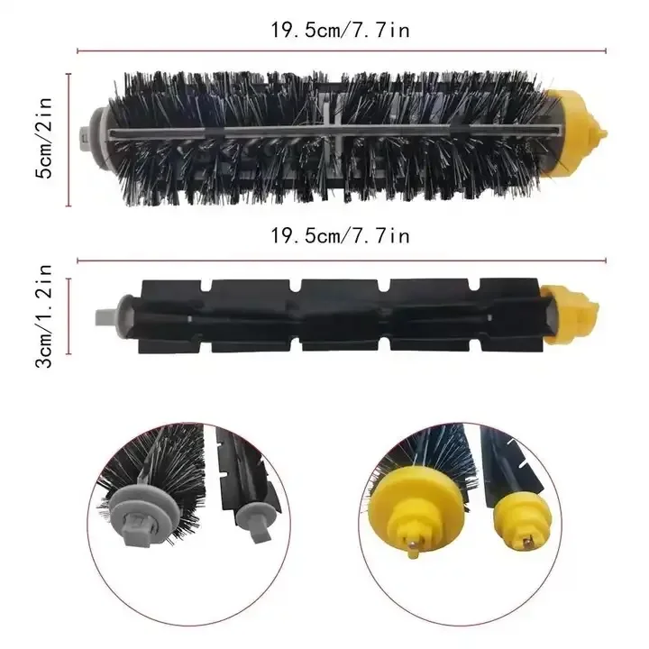 Main Brush Fit for iRobots Roombas 600 700 Series 601 610 620 630 631 650 651 698 760 761 770 780 790 Vacuum Cleaner Accessories