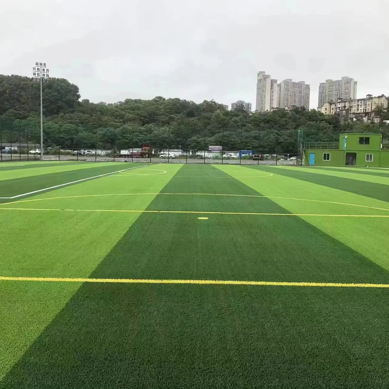 50mm Artificial Garden Grass with Folding Rubber Pot for Gym Playground artifical grass carpet Turf Soccer Football Sports