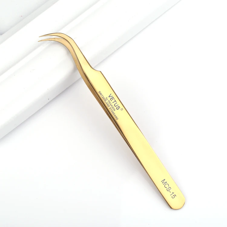 
Cute Personalized Beauty Precision aa Rainbow Color Eyelash Tweezers Vetus Set 