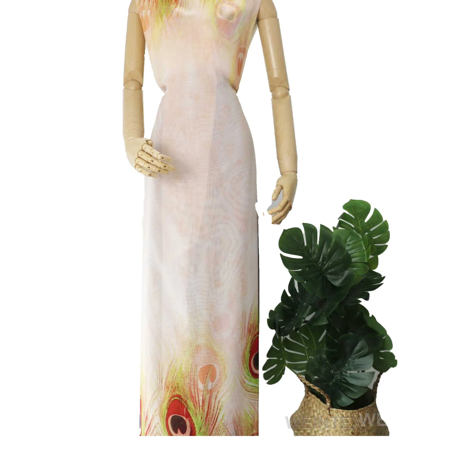 WI-A02 дешево оптом 100% полиэстер полушелковая ткань из Китая для шарфа