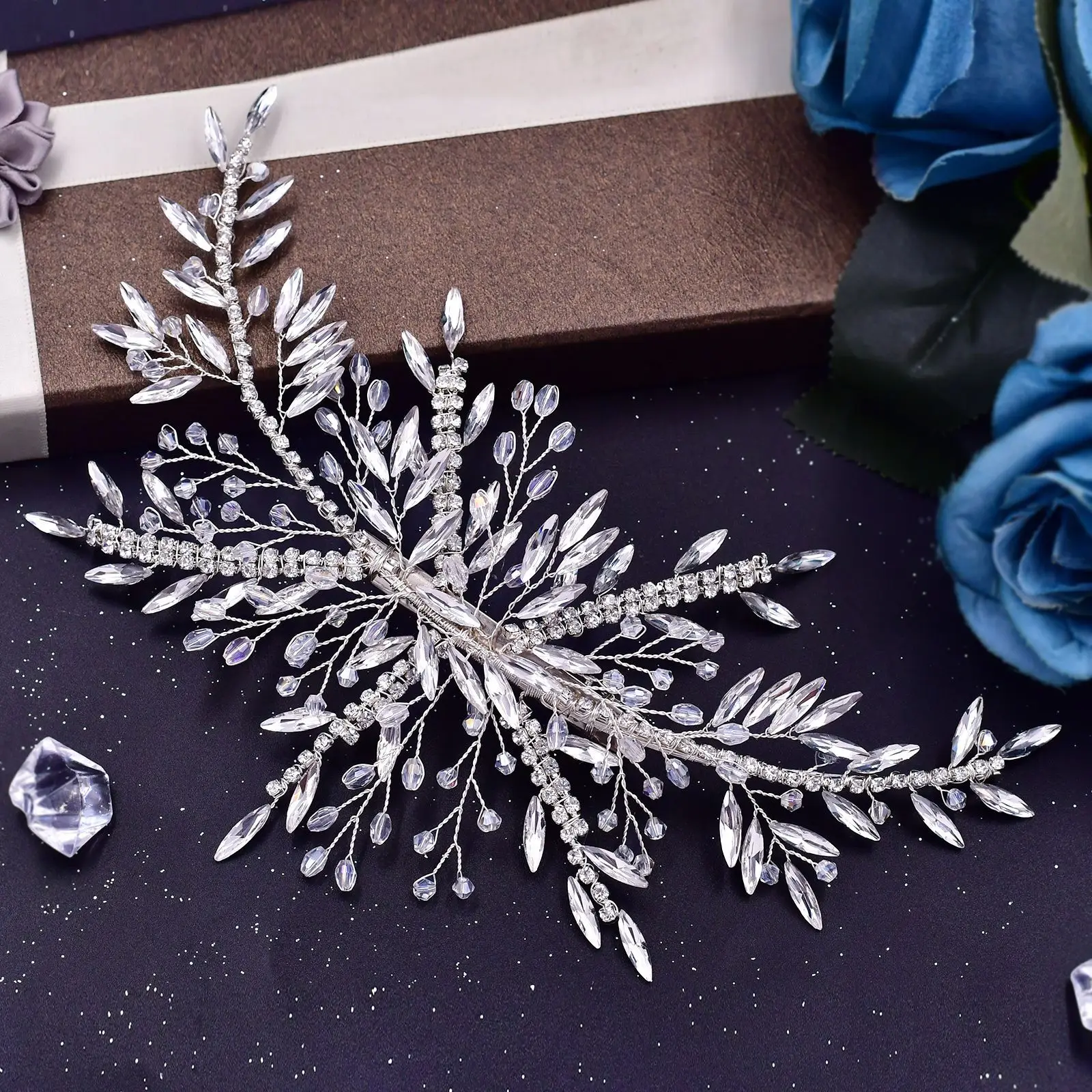 Обтягивающая шпилька для невесты в европейском и американском стиле, свадебное платье с кристаллами и жемчужинами и стразами, с украшениями