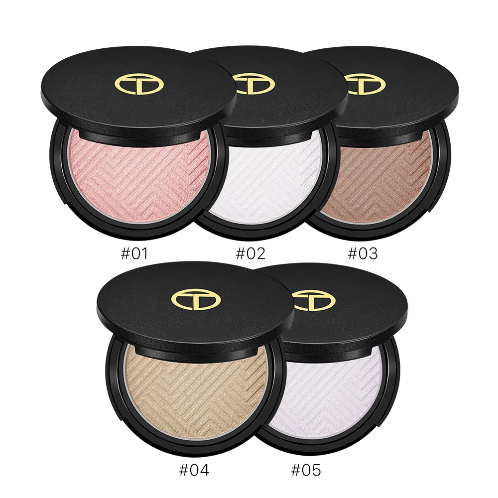 5 Colors Brighten Hydrating Glitter Loose Highlighter Powder With Custom Private Label