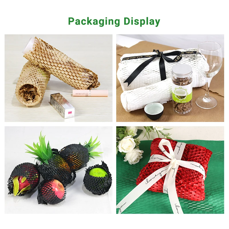 Biodegradable kraft packaging honeycomb wrapping paper roll paper & paperboards