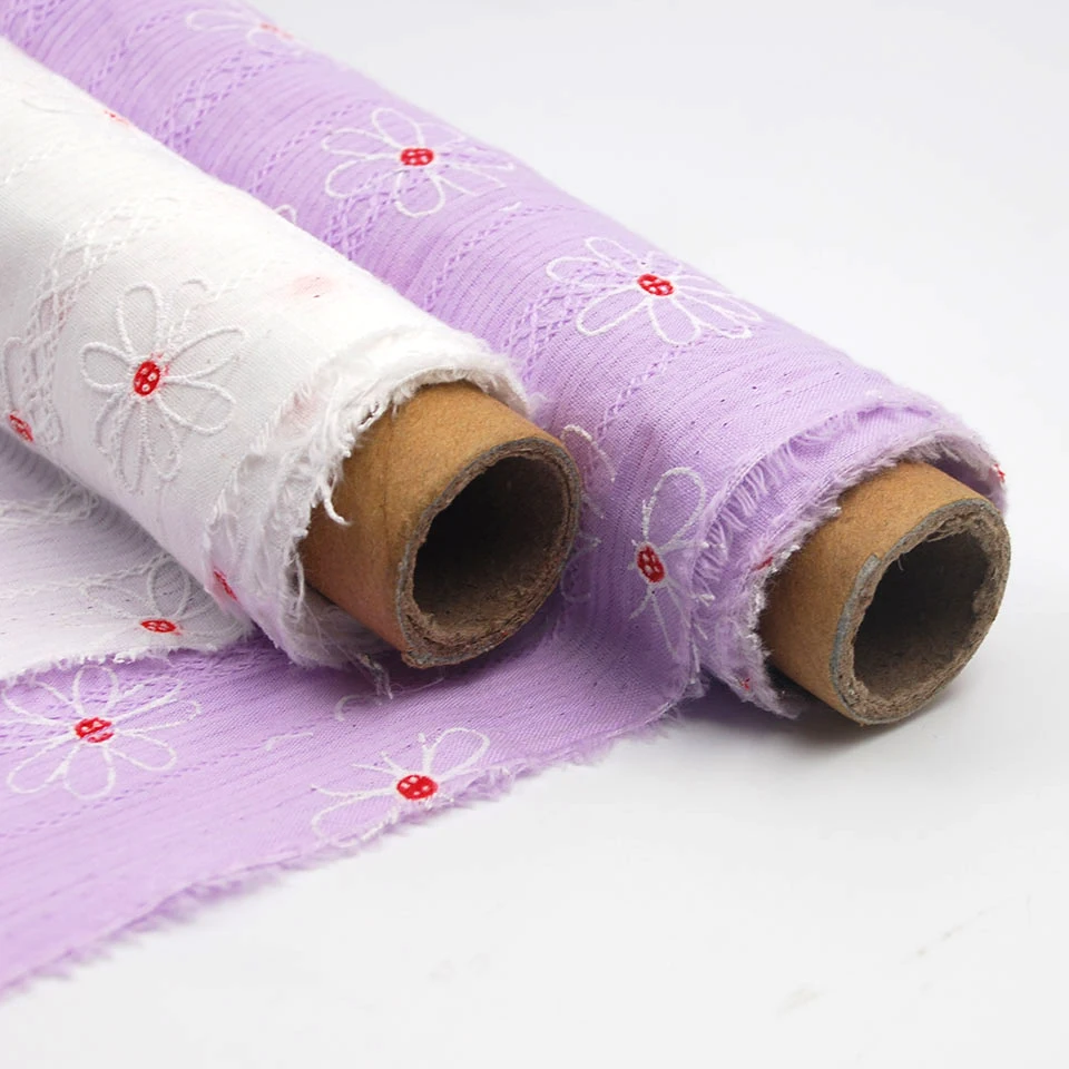 Wholesale high quality woven kids flower digital jacquard 100% cotton floral print fabric