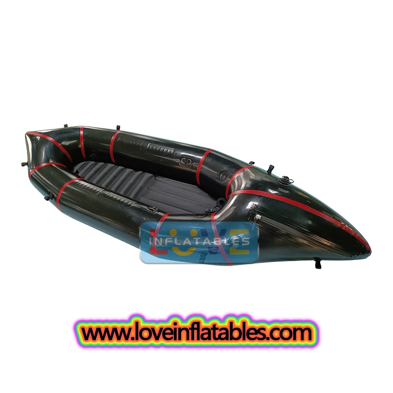 hitewater Packraft Drifting Rowing TPU Drop Stitch Hull Drop Stitch Floor Sport Style Inflatable Kayak Lake Outdoor Grade 4