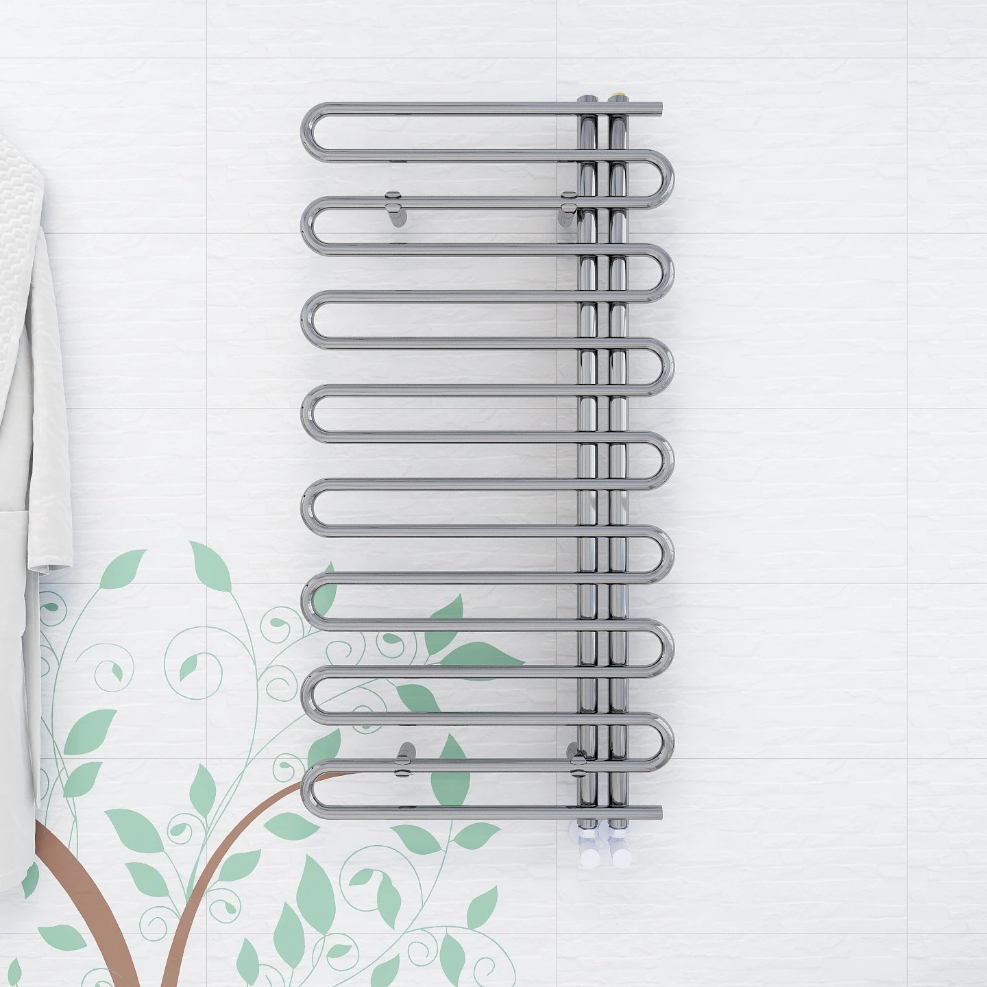 Designer towel radiator radiator towel rack wall mount hydronic towel warmer radiator
