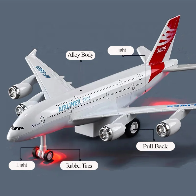 22CM Diecast Aircraft Metal Toy Vehicle Model Airline Air Plane a380 airplane model jet plane Toy kids