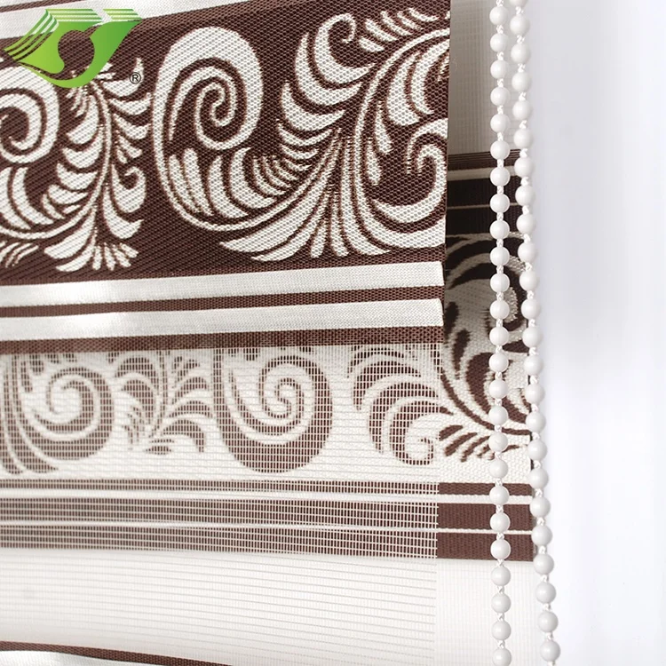 
Zebra Shade Blackout Window Roller Shades Curtain Designer Day Night Polyester Fabric French Window Roman 