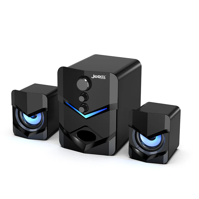 JEDEL SD-010 Mini Speaker USB 2.1 Wired Combination Speaker Bass Professional Music Player Subwoofer for Cellphone Laptop PC