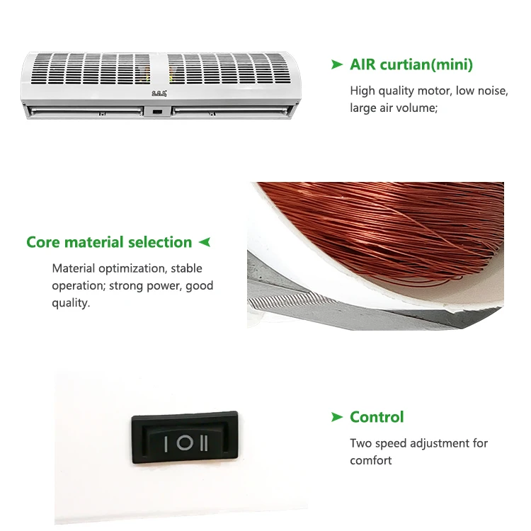 Industrial air curtain 0.9M/1.2M/1.5M/1.8M/2M Length air curtain for door