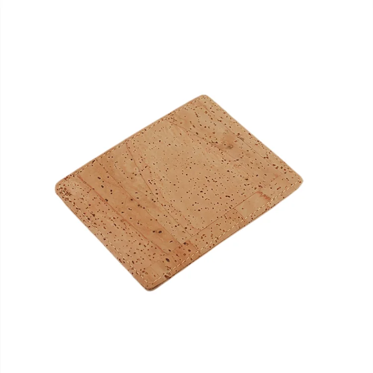 Wholesale Eco Slim Wallet Pocket rfid Wallet Minimalist Secure Ultra-thin Cork Credit Card Holder RFID