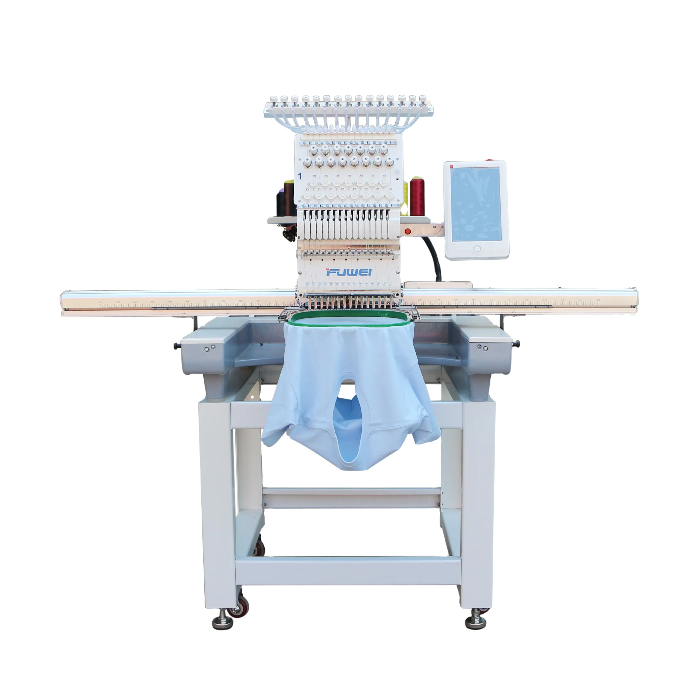 Компьютерная вышивальная машина FUWEI с одной головкой блестками и бусинами