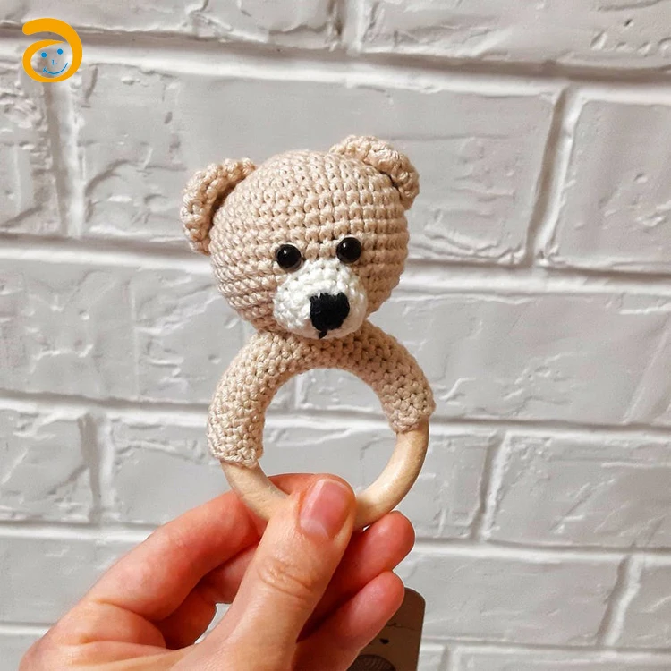 New Baby Teether Knitting Dolls Crochet Yarn Soft Cotton Toys