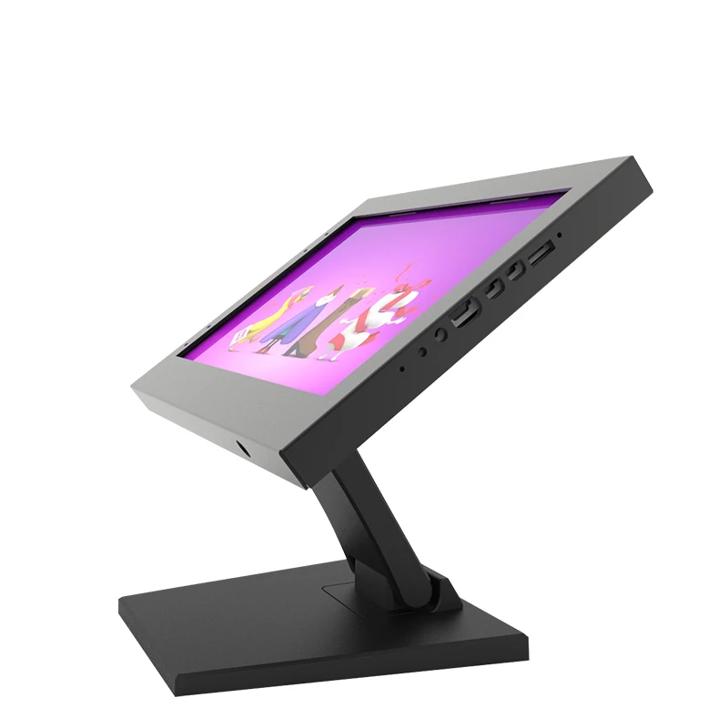 high quality tablet size customized security lock cheap price metal flexible rotating table tablet stand