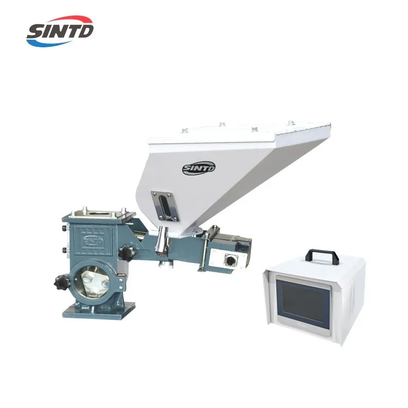 SINTD Single Screw Automatic Plastic Color Masterbatch Mixing Machine Volumetric Doser With Mixer