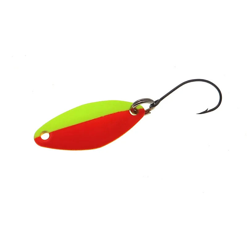 
1.8g 26mm Copper metal spoon two-side color Fishing Tackle Artificial bait fishing bait fishing spoon lure 
