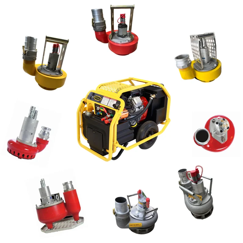 2024 high pumping head hydraulic driven water pump series 2inch,3inch,4inch,6inch,8inch hydraulic trash pump